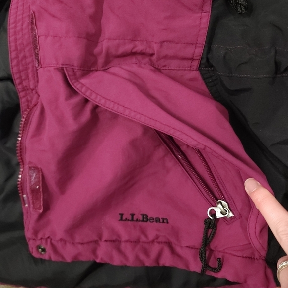 LL Bean Womens Hooded Winter Jacket Thinsulate Lite Loft Insulation MediumPurple - Picture 15 of 16